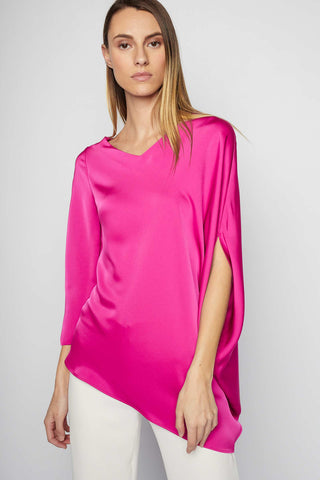 TOP ORQUIDEA ASIMÉTRICO FUXIA