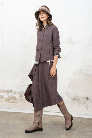 Gisela burgundy skirt