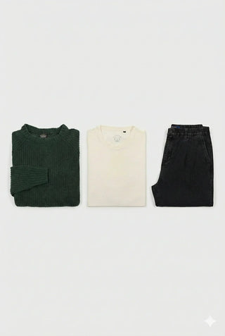 Men’s capsule wardrobe with versatile pieces