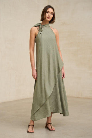 sage green flowy dress Ilena sleeveless sage green flowy dress
