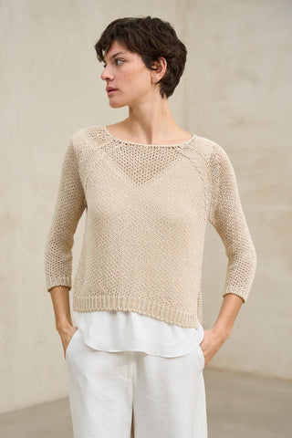 Évela beige sand jersey