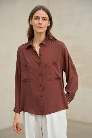 Camisa Éline marrón