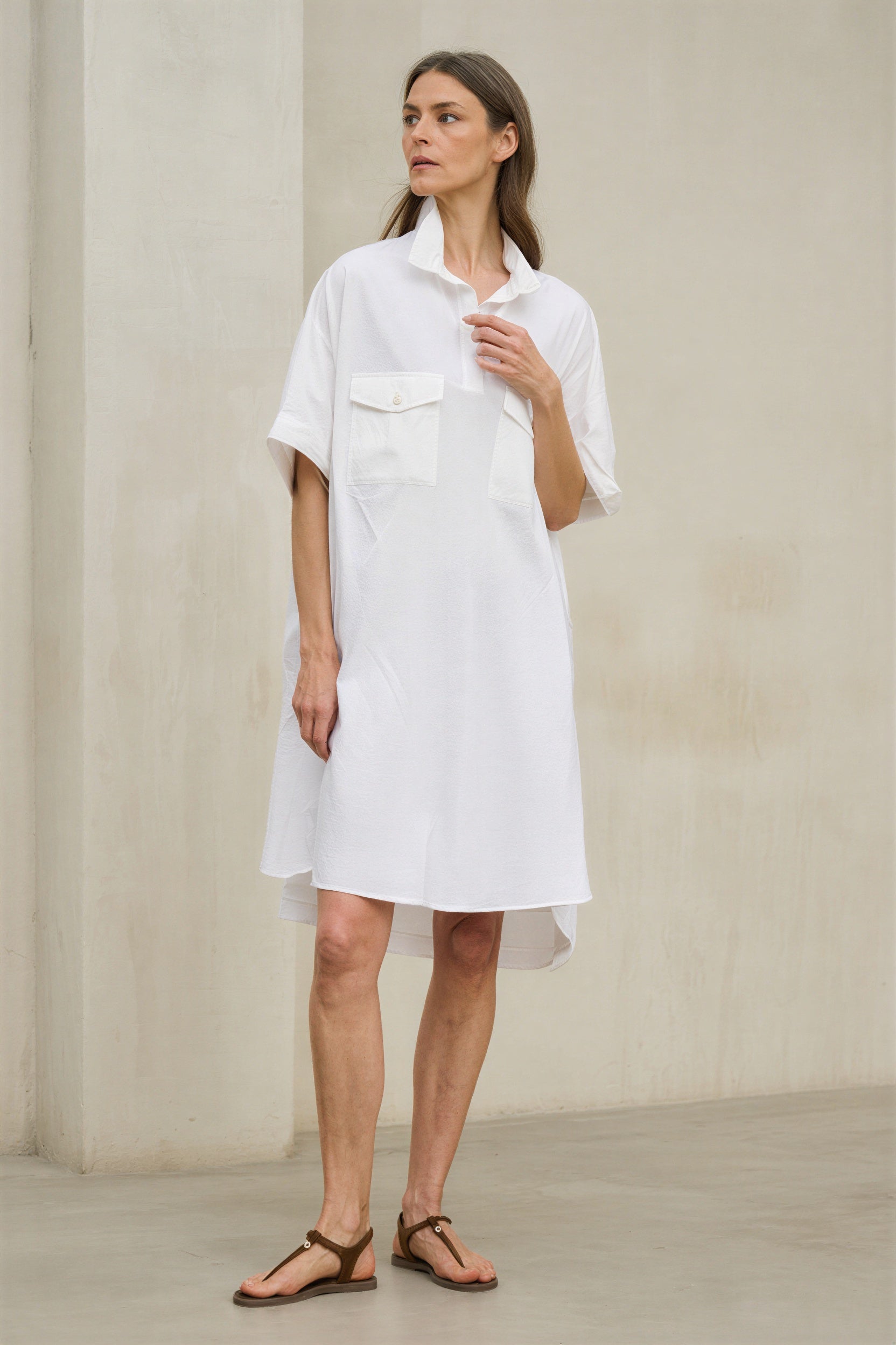 white daytime dress Brightwell Backless Maxi | | Womens and refined summer midi dress styling Orlena White dress