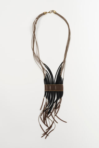 Collar Cerdeda marrón y negro FL Private Collection