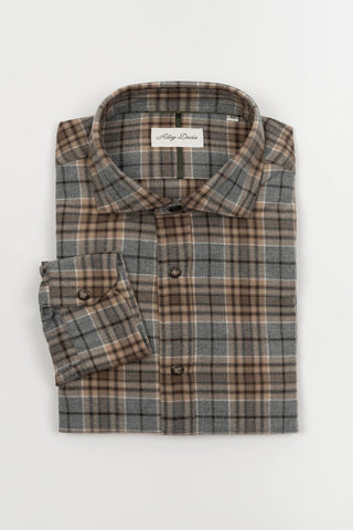 Ostarel shirt in grey and camel