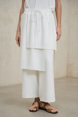 Vion off-white skirt-pants