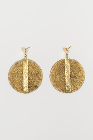 Darsel gold mesh earrings
