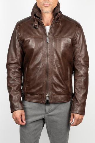 Balren brown leather jacket