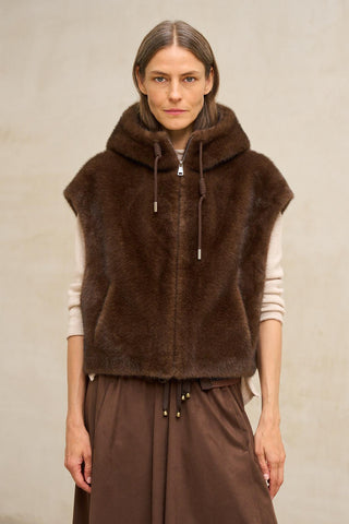 Brown Furbi vest