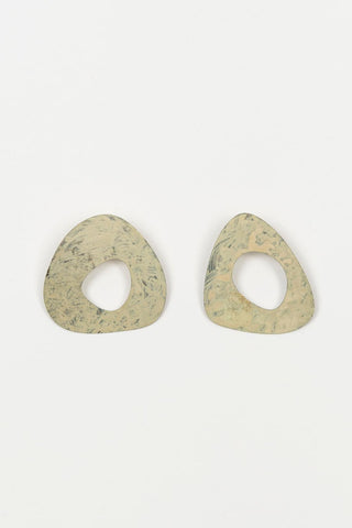 Bravia green patina earrings FL Private Collection