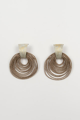 Zirel antique gold earrings FL Private Collection
