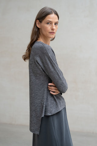 JERSEY ANCONA CUELLO PICO LAZADA GRIS MEDIO