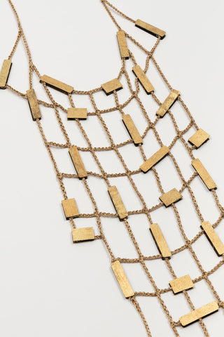 Collar Brandela dorado FL Private Collection