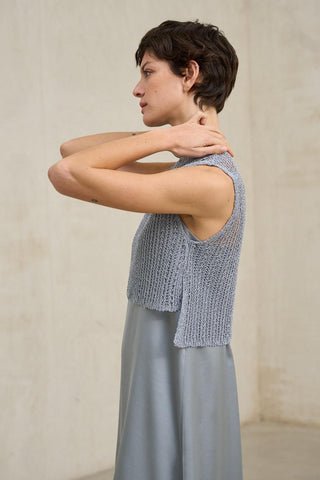 Erya steel blue vest