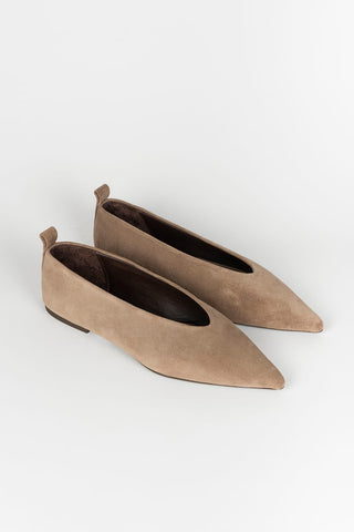 Wanda taupe flats