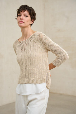 Évela beige sand jersey