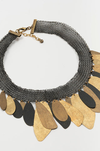 Collar Firalon malla antracita FL Private Collection