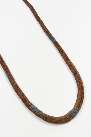 Collar Corel cobre envejecido y gris