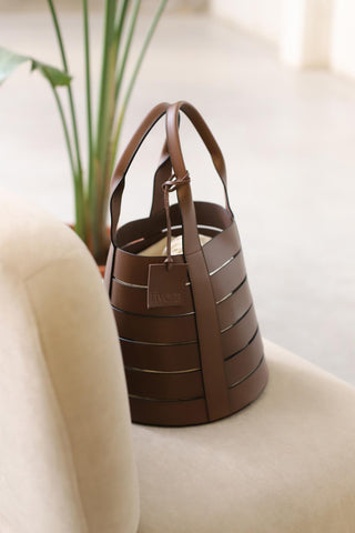 Kaelis brown leather bag