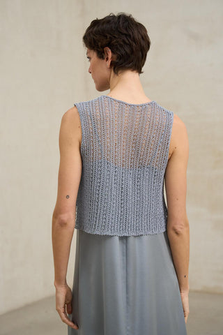 Chaleco Erya azul acero