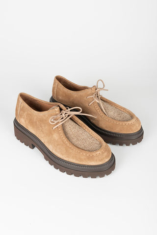 Teo camel suede shoe