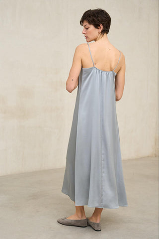 Vestido Soreya azul humo