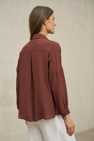 Camisa Éline marrón