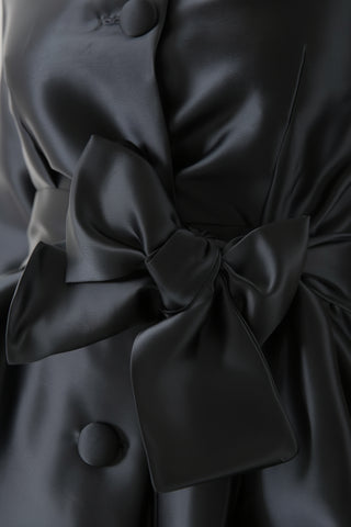 Vestido gabardina Odelia negro
