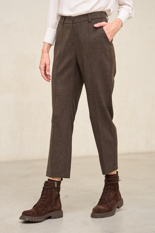 Pantalón Leto marrón chocolate