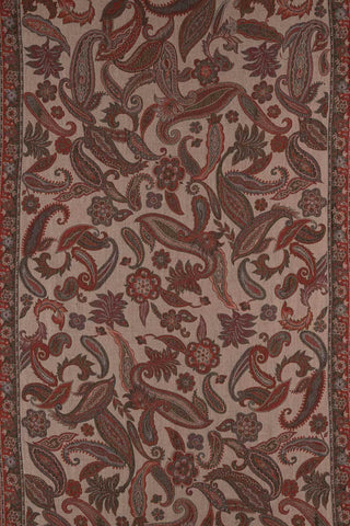 Daneva scarf in earth and burgundy tones