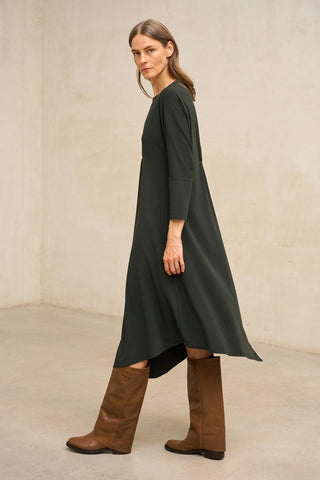 Vestido Quelmira caqui
