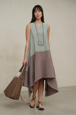 Vestido Velaria verde agua