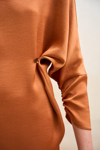 Leia brick blouse