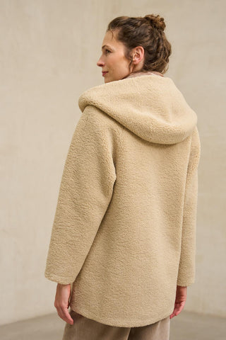 Verdora reversible beige coat