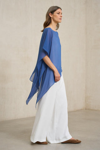Ilara blue blouse