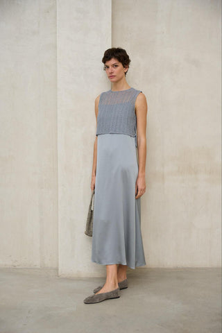 Chaleco Erya azul acero