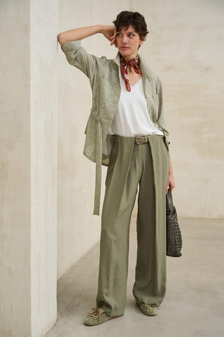 Mocasín Flecco pistacho