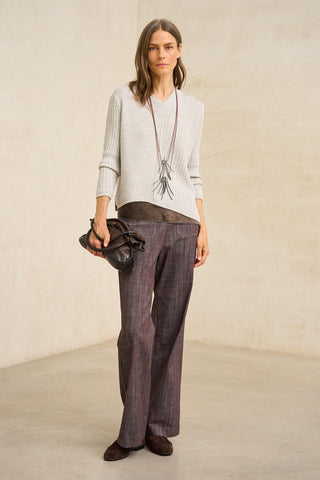 Pantalón Xena denim marrón