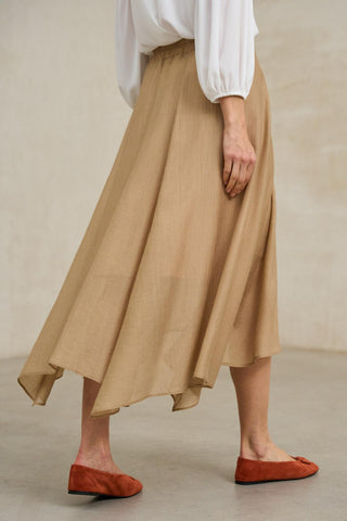 Nadeya Camel Skirt