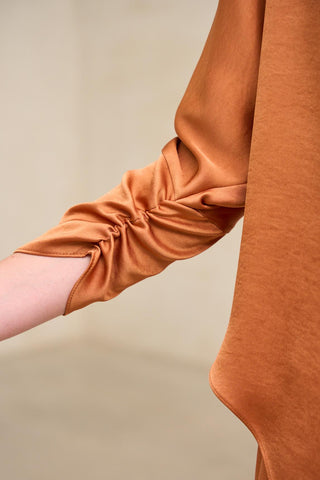 Leia brick blouse