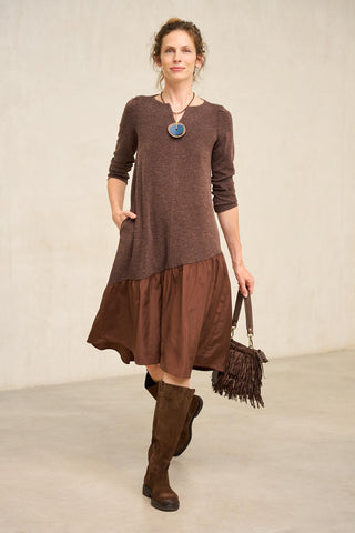 Vestido Esmuria marrón