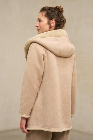 Verdora reversible beige coat