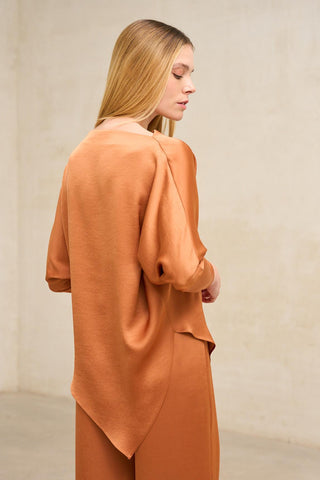 Leia brick blouse