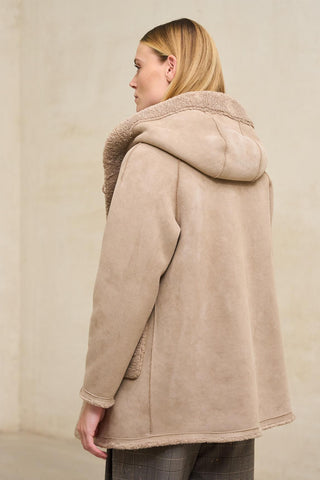 Reversible taupe Verdora coat