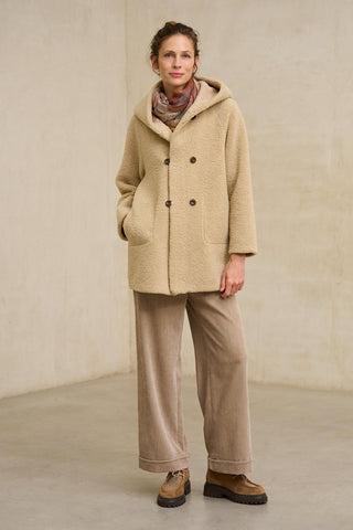 Verdora reversible beige coat