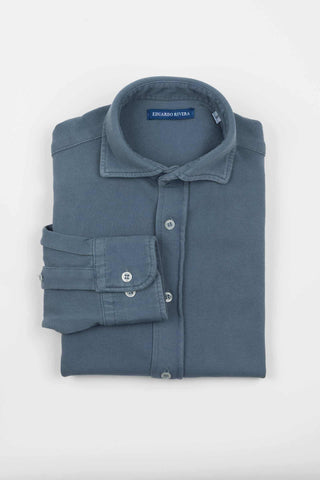 CAMISA EDU AZUL LAVADO