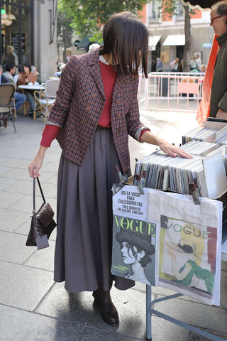 Jersey Módena lana cashmere cereza