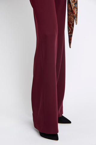 PANTALON PALAZZO GRANATE